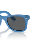 Ray-Ban Sunglasses Unisex Original Wayfarer Change - Photo Striped Blue Frame Grey Lenses 52-22