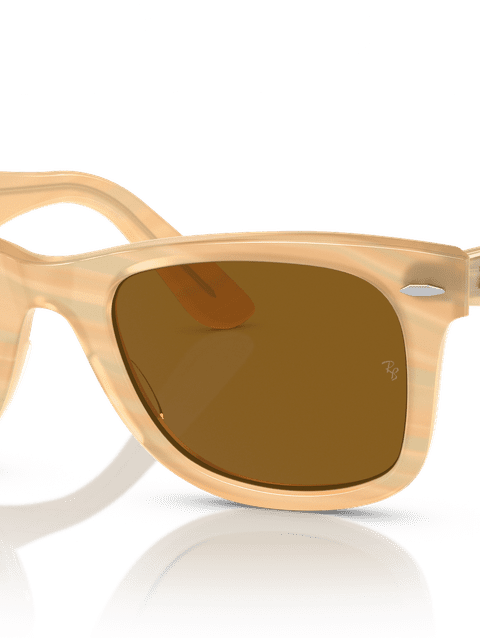 Ray-Ban Sunglasses Unisex Original Wayfarer Change - Photo Striped Brown Frame Brown Lenses 52-22