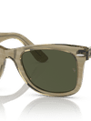 Ray-Ban Sunglasses Unisex Original Wayfarer Change - Photo Striped Grey Frame Green Lenses 52-22