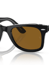 Ray-Ban Sunglasses Unisex Original Wayfarer Classic - Black On Transparent Frame Brown Lenses 52-22