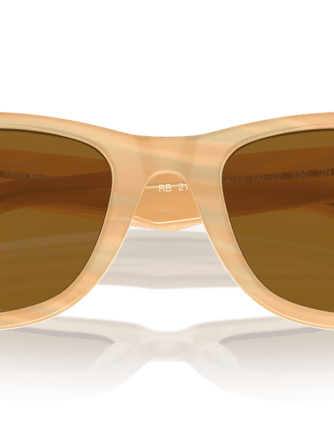 Ray-Ban Sunglasses Unisex Original Wayfarer Change - Photo Striped Brown Frame Brown Lenses 50-22