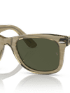 Ray-Ban Sunglasses Unisex Original Wayfarer Change - Photo Striped Grey Frame Green Lenses 50-22