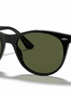 Ray-Ban Sunglasses Unisex Wayfarer II Classic - Black Frame Green Lenses 55-18 Polarized