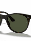 Ray-Ban Sunglasses Unisex Wayfarer II Classic - Tortoise Frame Green Lenses 55-18