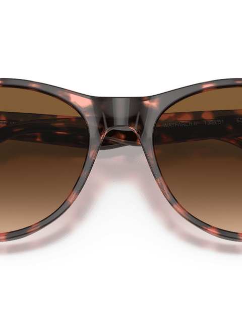 Ray-Ban Sunglasses Unisex Wayfarer II Fleck - Havana Frame Brown Lenses 55-18