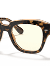 Ray-Ban Sunglasses Unisex State Street Blue-light Clear Evolve - Havana On Transparent Brown Frame Clear Lenses 49-20