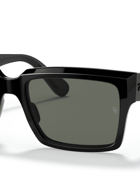 Ray-Ban Sunglasses Unisex Inverness - Black Frame Green Lenses 54-18 Polarized