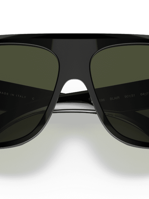 Blair G-15 Green Solid Color Polished Black