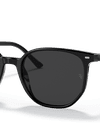 Ray-Ban Sunglasses Unisex Elliot - Black Frame Black Lenses 52-19 Polarized