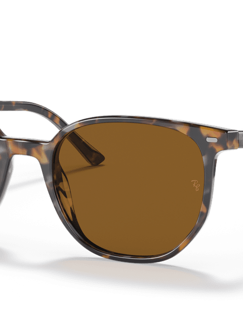 Ray-Ban Sunglasses Unisex Elliot - Havana Brown Grey Frame Brown Lenses 52-19 Polarized