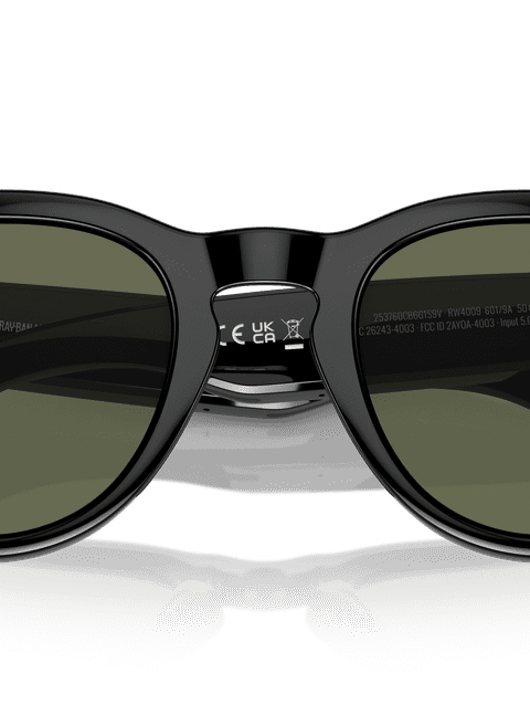 Ray-Ban Meta Headliner Smart Glasses Black Frame Green Lenses