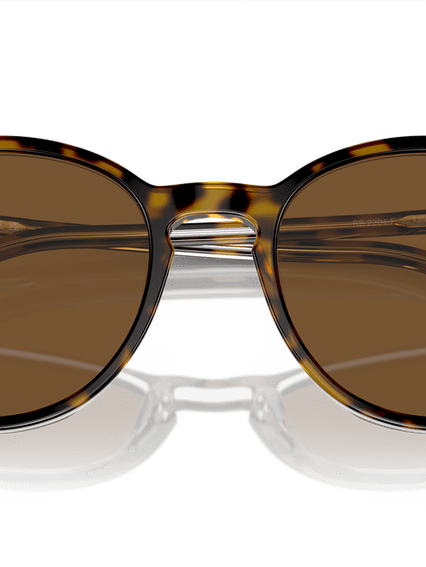 Ray-Ban Sunglasses Unisex Rb2204 - Havana On Transparent Frame Brown Lenses 54-18 Polarized