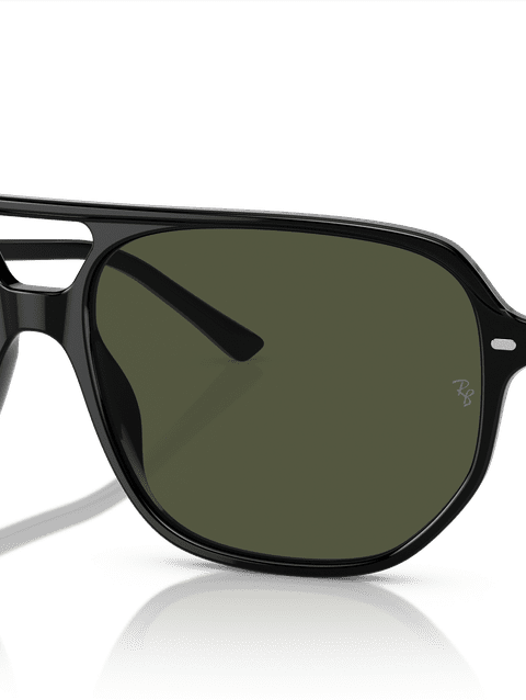 Ray-Ban Sunglasses Unisex Bill One - Black Frame Green Lenses 57-16