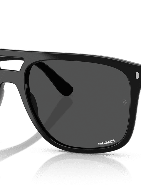 Ray-Ban Sunglasses Unisex Rb2213ch Chromance - Black Frame Grey Lenses 55-20 Polarized