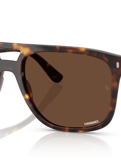 Ray-Ban Sunglasses Unisex Rb2213ch Chromance - Havana Frame Brown Lenses 55-20 Polarized