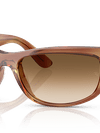 Ray-Ban Sunglasses Unisex Mega Balorama - Striped Brown Frame Brown Lenses 60-19