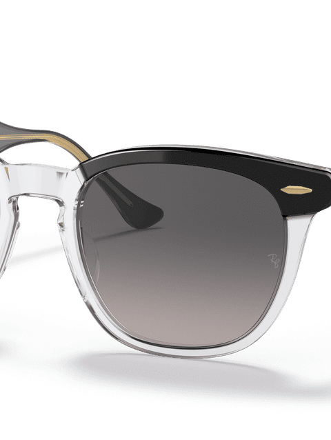 Ray-Ban Sunglasses Unisex Hawkeye - Black Frame Grey Lenses 50-21 Polarized