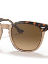 Ray-Ban Sunglasses Unisex Hawkeye - Havana On Transparent Brown Frame Brown Lenses 50-21 Polarized