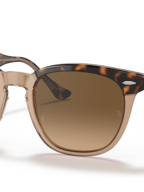 Ray-Ban Sunglasses Unisex Hawkeye - Havana On Transparent Brown Frame Brown Lenses 50-21 Polarized