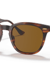 Ray-Ban Sunglasses Unisex Hawkeye - Havana Frame Brown Lenses 50-21