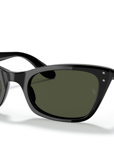 Ray-Ban Sunglasses Woman Lady Burbank - Black Frame Green Lenses 52-20