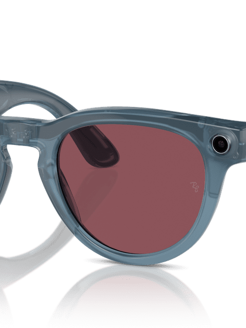 Ray-Ban Meta Headliner Smart Glasses Jeans Frame Red Lenses