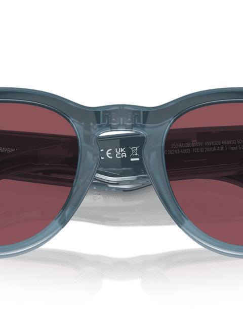 Ray-Ban Meta Headliner Smart Glasses Jeans Frame Red Lenses