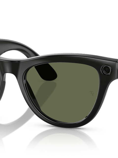 Ray-Ban Meta Skyler Smart Glasses Black Frame Green Lenses