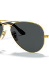 Ray-Ban Sunglasses Unisex Aviator @collection - Arista Gold Frame Blue Lenses 58-14