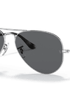 Ray-Ban Sunglasses Unisex Aviator @collection - Silver Frame Grey Lenses 58-14